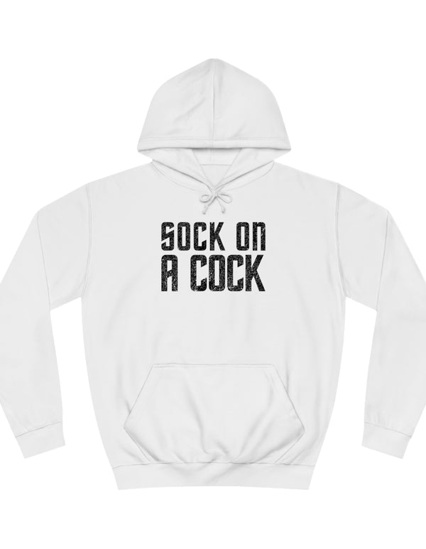 Sock on a Cock Unisex College Hoodie