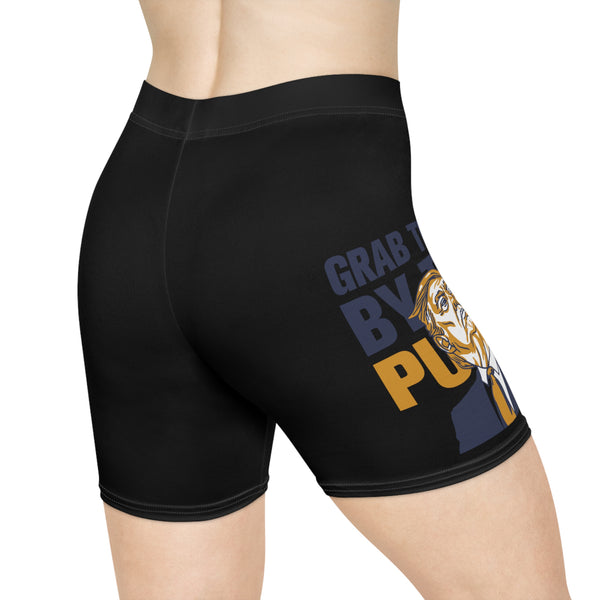 Grab them by the Pu$$y Women's Biker Shorts (AOP)