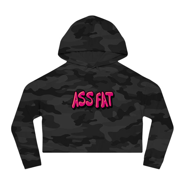 ASS FAT Cropped Hooded Sweatshirt