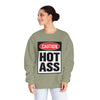 Caution Hot Ass Unisex NuBlend® Crewneck Sweatshirt