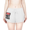 Caution Hot Ass Women's Relaxed Shorts (AOP)