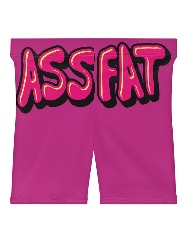 ASS FAT PINK Biker Shorts