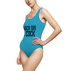 Sock on a Cock Women's Classic One-Piece Swimsuit (AOP)