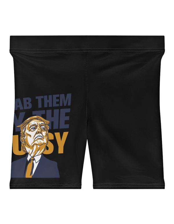 Grab them by the Pu$$y Women's Biker Shorts (AOP)