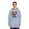 Caution Hot Ass  Unisex College Hoodie