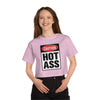 Caution Hot Ass Champion Women's Heritage Cropped T-Shirt