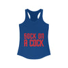 Sock on a Cock Women's Ideal Racerback Tank