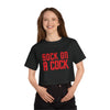 Sock on a Cock Champion Women's Heritage Cropped T-Shirt