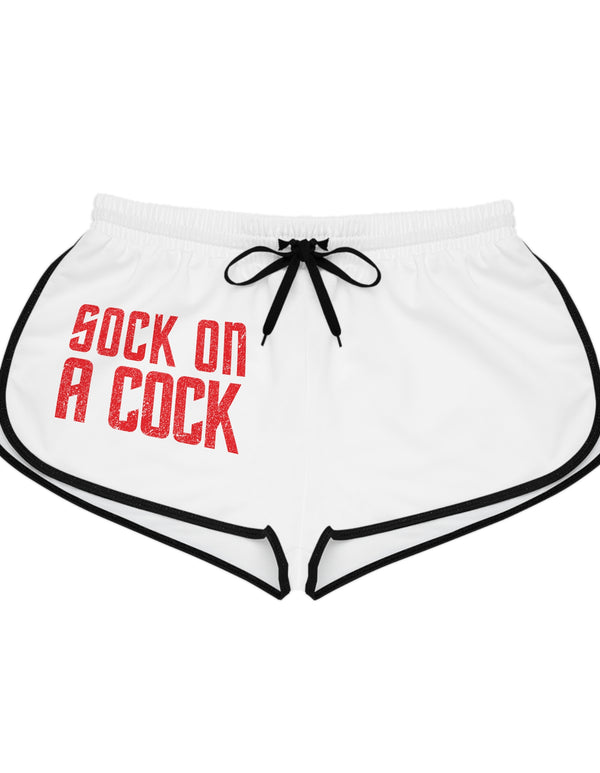 Sock on a Cock Women's Relaxed Shorts (AOP)