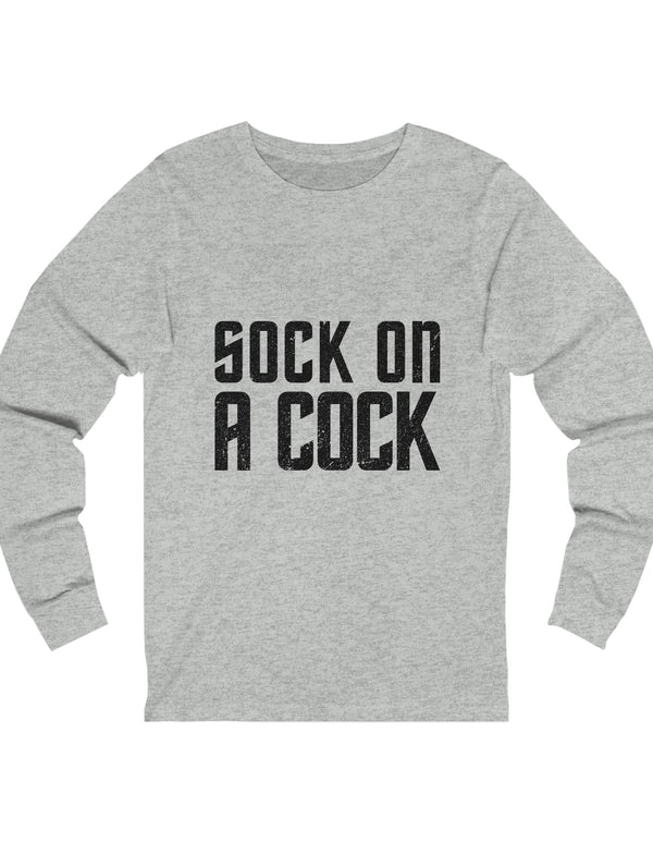 Sock on a Cock Unisex Jersey Long Sleeve Tee