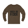 Sock on a Cock Unisex Jersey Long Sleeve Tee