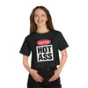 Caution Hot Ass Champion Women's Heritage Cropped T-Shirt