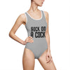 Sock on a Cock Women's Classic One-Piece Swimsuit (AOP)