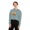 Grab them by the Pussy Women’s Cropped Hooded Sweatshirt