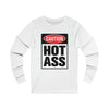 Caution Hot Ass Unisex Jersey Long Sleeve Tee