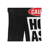 Caution Hot Ass Women's Biker Shorts (AOP)