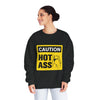 Caution Hot Ass Unisex NuBlend® Crewneck Sweatshirt