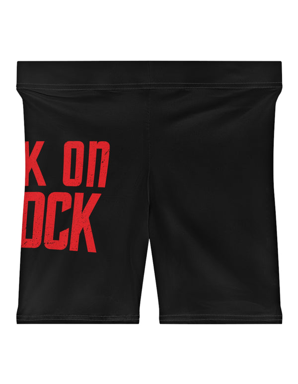 Sock on a Cock Women's Biker Shorts (AOP)