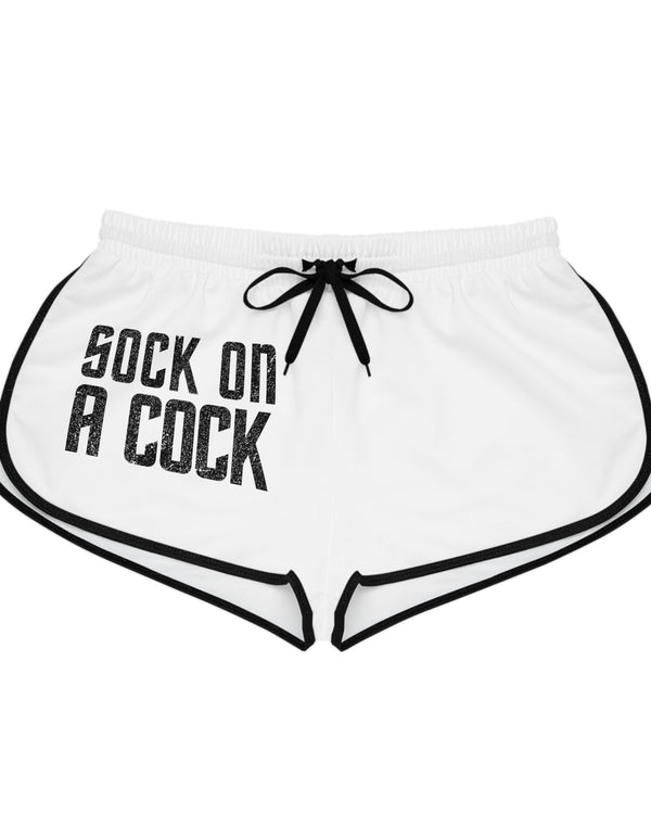 Sock on a Cock Women's Relaxed Shorts (AOP)