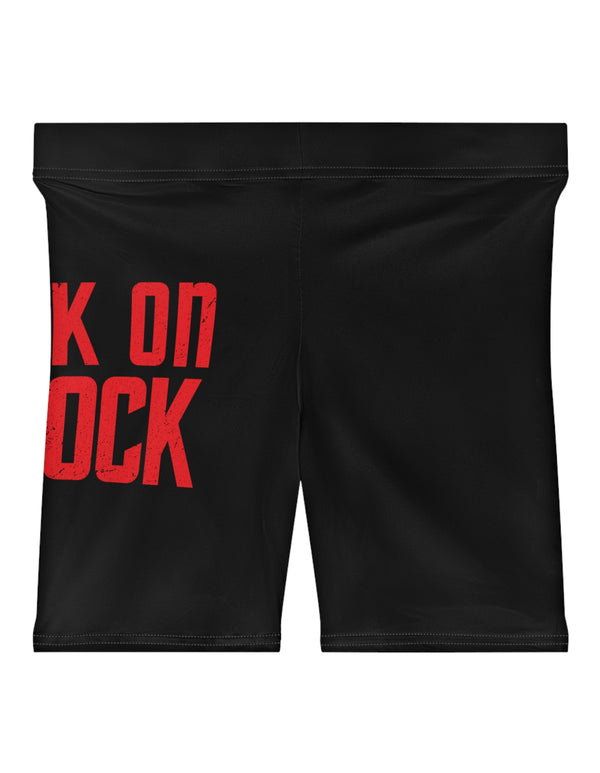 Sock on a Cock Women's Biker Shorts (AOP)