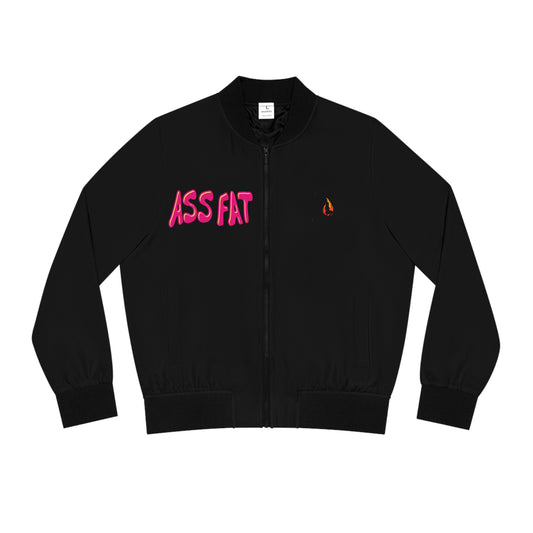 ASS FAT BLACK Bomber Jacket