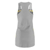 Caution Hot Ass Women's Cut & Sew Racerback Dress (AOP)