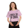 Sock on a Cock Champion Women's Heritage Cropped T-Shirt