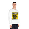 Caution Hot Ass Unisex NuBlend® Crewneck Sweatshirt