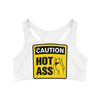 Caution Hot Ass Seamless Sports Bra (AOP)