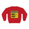 Caution Hot Ass Unisex NuBlend® Crewneck Sweatshirt