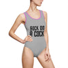 Sock on a Cock Women's Classic One-Piece Swimsuit (AOP)