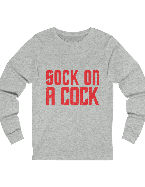 Sock on a Cock Unisex Jersey Long Sleeve Tee