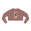 Sock on a Cock Women's Cropped Sweatshirt