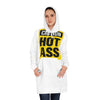 Caution Hot Ass Women's Hoodie Dress (AOP)