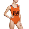 Sock on a Cock Women's Classic One-Piece Swimsuit (AOP)