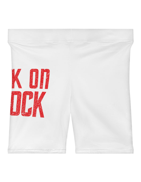 Sock on a Cock Women's Biker Shorts (AOP)