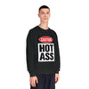 Caution Hot Ass Unisex NuBlend® Crewneck Sweatshirt